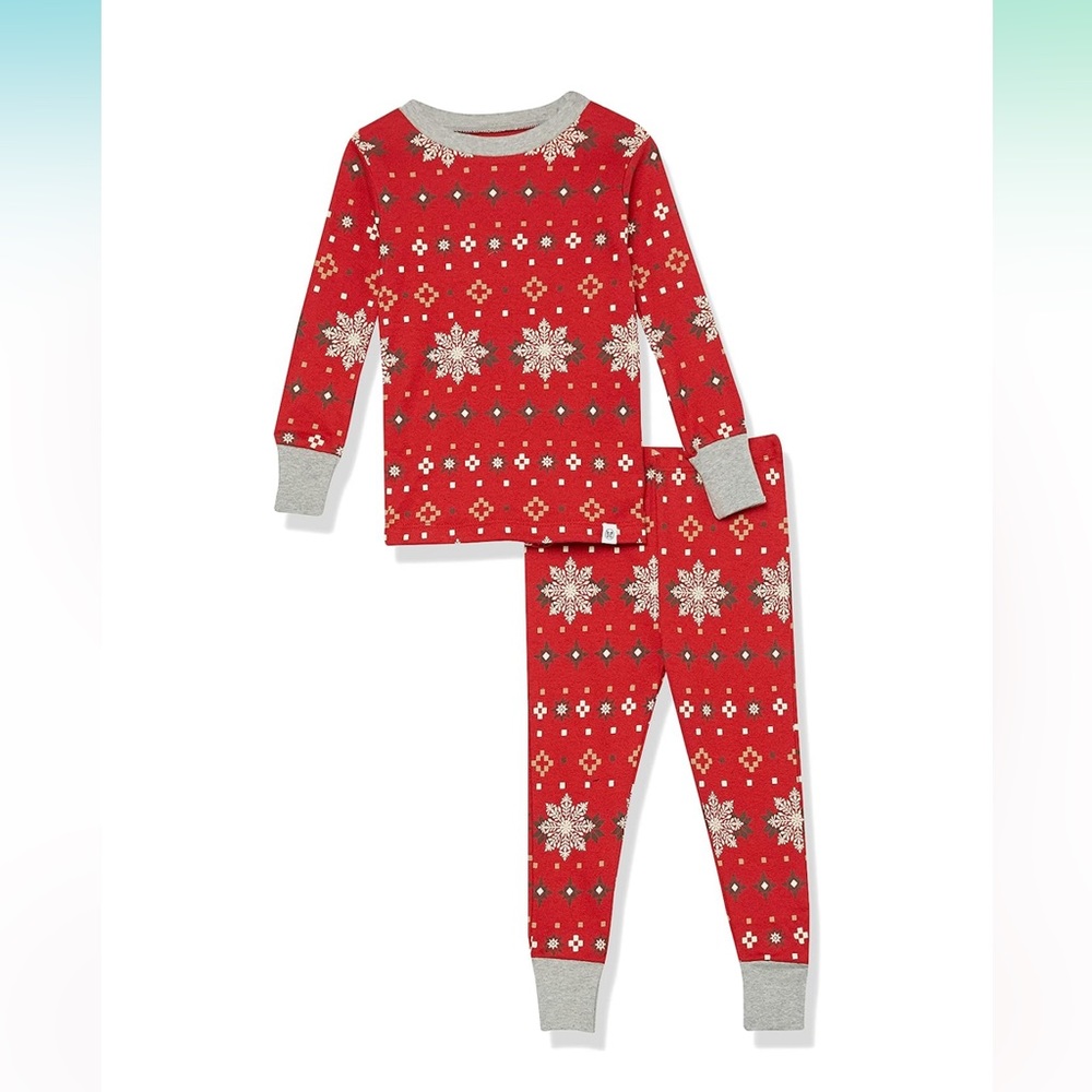 NWT HonestBaby Organic Cotton Holiday Kids Pajamas